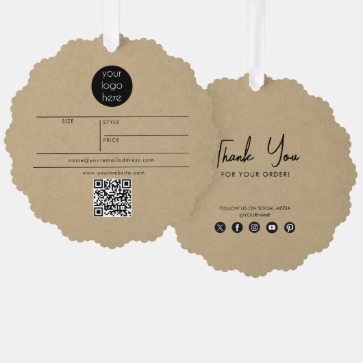 ビジネスロつるゴラベル価格の衣料品スイングラベル オーナメントカード (正面/裏面)