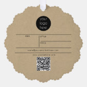 ビジネスロつるゴラベル価格の衣料品スイングラベル オーナメントカード (正面)