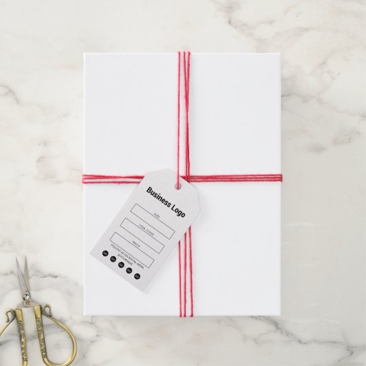 ビジネスロつるゴラベル価格の衣料品スイングラベル ギフトタグ (より糸付き)