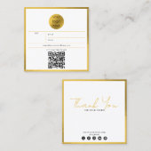 ビジネスロつるゴラベル価格の衣料品スイングラベル スクエア名刺 (正面/裏面)