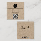 ビジネスロつるゴラベル価格の衣料品スイングラベル スクエア名刺 (正面/裏面)