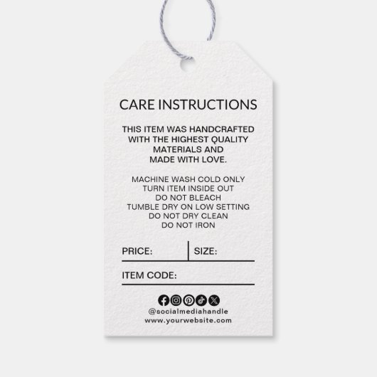 ビジネスロつるゴラベル価格変動気に詳細 ギフトタグ (裏面)