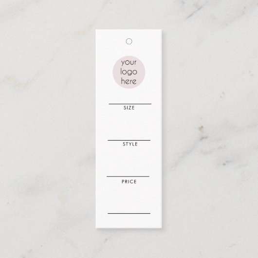ビジネスロつるゴラベル衣料品スイング価格ラベル スキニー名刺 (正面)