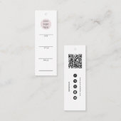 ビジネスロつるゴラベル衣料品スイング価格ラベル スキニー名刺 (正面/裏面)