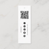 ビジネスロつるゴラベル衣料品スイング価格ラベル スキニー名刺 (裏面)