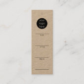 ビジネスロつるゴラベル衣料品スイング価格ラベル スキニー名刺 (正面)