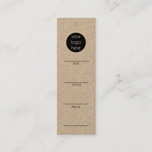 ビジネスロつるゴラベル衣料品スイング価格ラベル スキニー名刺 (正面)