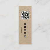 ビジネスロつるゴラベル衣料品スイング価格ラベル スキニー名刺 (裏面)