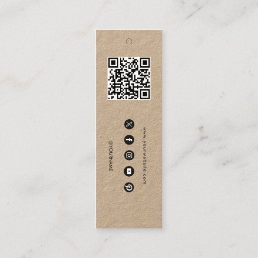 ビジネスロつるゴラベル衣料品スイング価格ラベル スキニー名刺 (裏面)