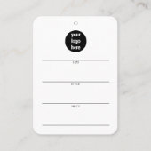 ビジネスロつるゴラベル衣料品スイング価格ラベル 名刺 (正面)