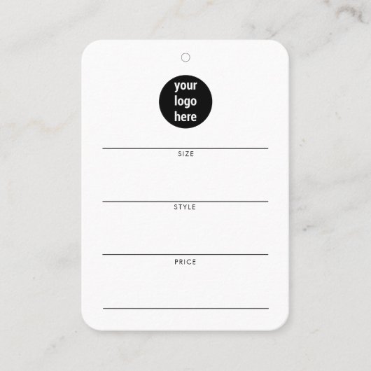 ビジネスロつるゴラベル衣料品スイング価格ラベル 名刺 (正面)