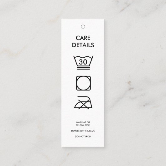 ビジネスロつるゴラベル衣料用スイング気に詳細 スキニー名刺 (裏面)