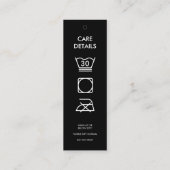 ビジネスロつるゴラベル衣料用スイング気に詳細 スキニー名刺 (裏面)