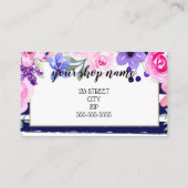 ビジネスロイヤリティカードマーケティング割引美しい 紹介カード (裏面)