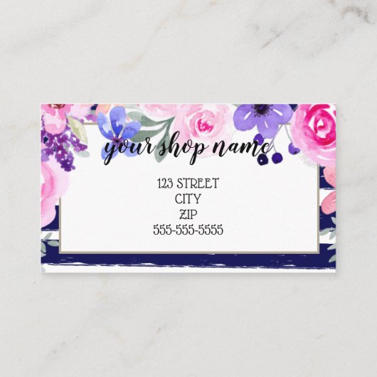 ビジネスロイヤリティカードマーケティング割引美しい 紹介カード (裏面)