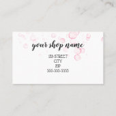 ビジネスロイヤリティカードマーケティング割引美しい 紹介カード (裏面)