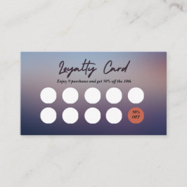 ビジネスロイヤリティカード。%と文字の編集 名刺