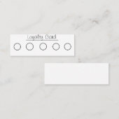 ビジネスロイヤリティカード スキニー名刺 (正面/裏面)