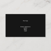 ビジネスロイヤリティカード。文字の編集 名刺 (裏面)