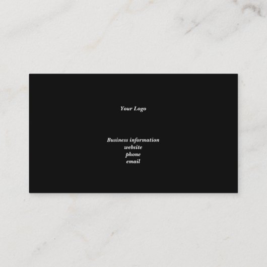 ビジネスロイヤリティカード。文字の編集 名刺 (裏面)