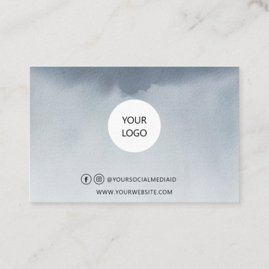 ビジネスロイヤルティカードの葉 名刺 (裏面)