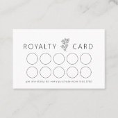 ビジネスロイヤルティカードの葉 名刺 (正面)