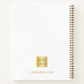 ビジネスロカスタムゴのブランドの色名スクリプト ノートブック (裏面)