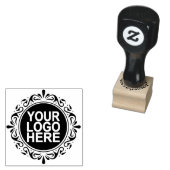 ビジネスロカスタムゴの1" x 1" ラバースタンプ (押印)