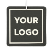 ビジネスロカスタムゴQRコードと黒の文字 カーエアーフレッシュナー (正面)