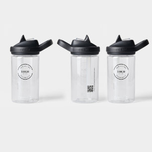 ビジネスロカスタムゴQRコードWebサイトシンプル ウォーターボトル