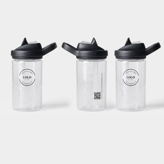 ビジネスロカスタムゴQRコードWebサイトシンプル ウォーターボトル