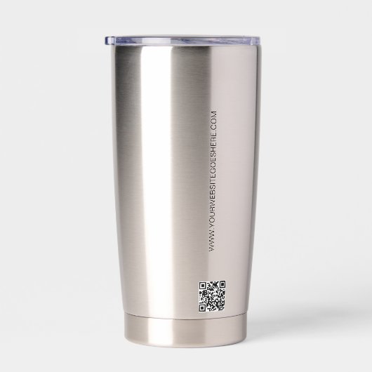 ビジネスロカスタムゴQRコードWebサイトプロフェッショナル 保温保冷タンブラー (右面)