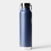 ビジネスロカスタムゴQRコードWebサイト青 ウォーターボトル (正面)