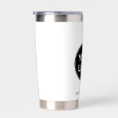 ビジネスロゴあなたのスローガンプロフェッショナル 保温保冷タンブラー (右面)