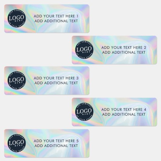 ビジネスロゴおよびカスタム文字ホログラフィック ラベル (グループ)