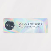 ビジネスロゴおよびカスタム文字ホログラフィック ラベル (デザイン1)