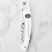 ビジネスロゴおよびスローガンのプロモーションスワッグ ソムリエナイフ (正面)