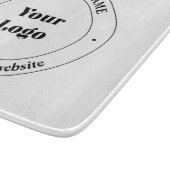 ビジネスロゴおよびプロモーション文字 |白 カッティングボード (角)