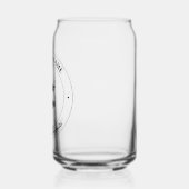 ビジネスロゴおよびプロモーション文字 |白 ガラス缶 (左)