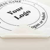 ビジネスロゴおよびプロモーション文字 |白 シェルパブランケット (3/4)