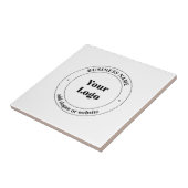 ビジネスロゴおよびプロモーション文字 |白 タイル (側面)