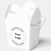 ビジネスロゴおよびプロモーション文字 |白 フェイバーボックス (見開き)