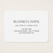 ビジネスロゴおよびモダン編集可能シンプル文字 (裏面)