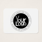 ビジネスロゴおよびモダン編集可能シンプル文字 (正面)