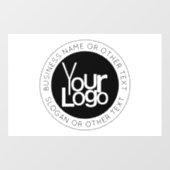 ビジネスロゴおよびモダン編集可能シンプル文字 ウィンドウサイン (シート)