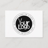 ビジネスロゴおよびモダン編集可能シンプル文字 エンクロージャーカード (正面)