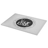 ビジネスロゴおよびモダン編集可能シンプル文字 カッティングボード (角)