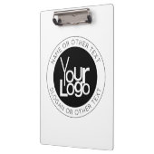 ビジネスロゴおよびモダン編集可能シンプル文字 クリップボード (左)