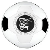ビジネスロゴおよびモダン編集可能シンプル文字 サッカーボール (回転)