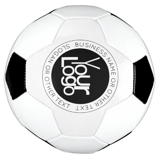 ビジネスロゴおよびモダン編集可能シンプル文字 サッカーボール (回転)